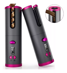 🔥 Rizador Automático Inalámbrico Profesional – Rosa Elegante 🔥